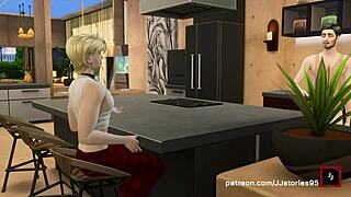 jj sims 4 dad bangs stepson hard on vacation