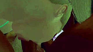 Bentley gives a deepthroat blowjob and gets a facial in diaper fetish scene