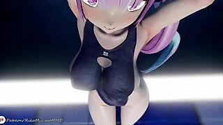 MMD R-18: Minato Aqua's hottest scenes