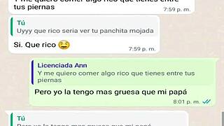 la puta de mi madrastra texting me while dad’s away on biz