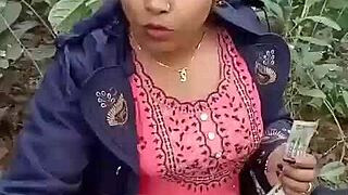 Wild Asian step-sis in Mangals jungle