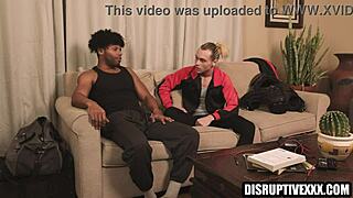 Black Footballer Tony Genius Bangs Cheerleader in Interracial Rimjob Scene
