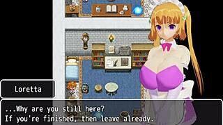 Loretta in action – Part 16: Heroine scenes in a hentai game