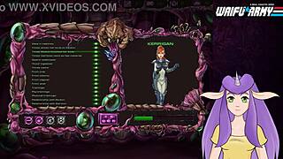 Redheads wild Starcraft II gameplay ends with a cum shot