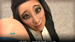 Beautiful anime game with big tits and nipples for your pleasure