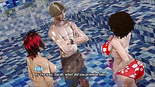 Max's Life S3 Ep 142 - Vaginal and Anal with Blonde Nun in 3D Game!