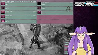 Redhead's wild Starcraft II gameplay ends with a cum shot