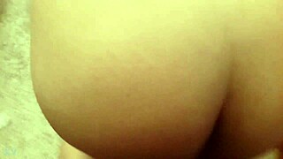 Black dick cums on white ass in gayanal scene