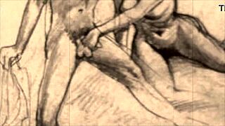 Vintage Erotic Drawings Showcase Retro Anime Style