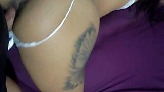 A big-chested MILF gives a black guy a ride of his life