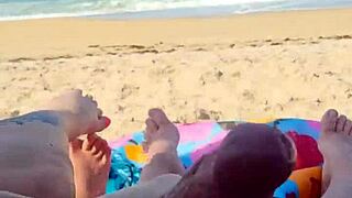 Public beach holiday turns into a wild and steamy experience
