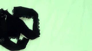 stepmom invites stepson over, finds panties, risky cumshot at home