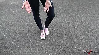 Alluring Blonde Picked-Up And Drilled Hard In A Van
