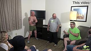 Squirting students in wet pussy action during Tadople class