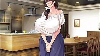 Married woman cheats with her former lover in this anime-style porn game
