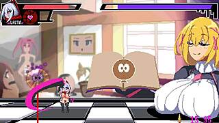 Ende AA's H-game with animated boobs and pixel art
