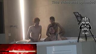 Beautiful amateur threesome in a motel hidro