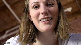 My Strap-On Dwarfs Your Dick in Clara Dee POV Pegging