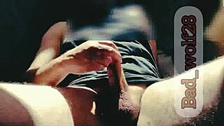Japanese bodybuilder gets rough treatment from CFNM threesome