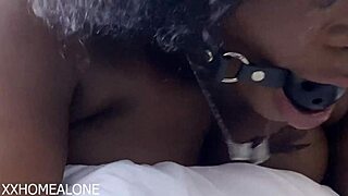 Stepbro's big black cock BDSM sex with bratty sister in the bedroom