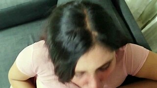 Cassandra Tries Clothes at Porno Casting but Swallows My Cum!