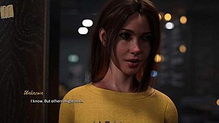 Beautiful woman with perfect body in 3D environment