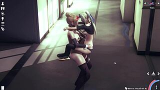 Asian cutie gets naughty and shows her skills
