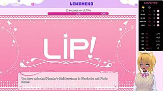 Busty Vtuber Lewdneko in action in Lewd Idol Project Vol 3 Pt 2