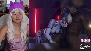 I’m captivated by Exotiqfox, the solo gooner girl reacting to blowjob videos while masturbating.