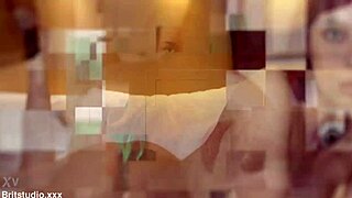 Redhead nurse slurps cock at gloryhole, first time thrill! 🔥