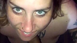 Beautiful amateur with green eyes in hot homemade video with thong and panty fetish