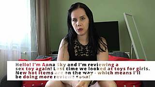 mistress anna unpacks xspacecup masturbator to milk her slave.