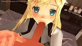 busty teen hentai maid, your blowjobs are unreal