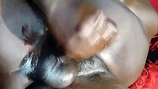 A sexy girl is going crazy about the huge black cock