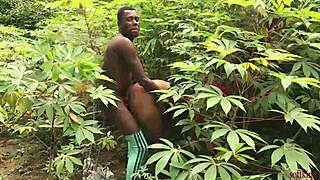 hey, just caught stepmom getting pounded from behind in the bush!