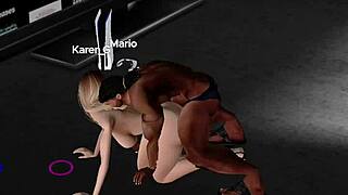 First time fucked by a black BBC in IMVU