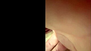 Fingered oiled cunt of my wife until she came