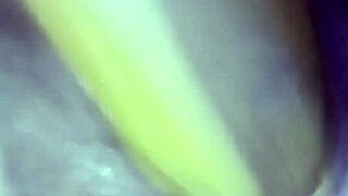 Asian Milf Goes Wild with Banana Creampie Action