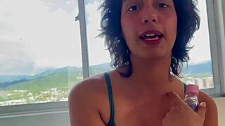 A brother punishes his sister for being naked