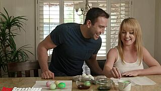 Yo, step sister’s got a naughty Easter bunny surprise!