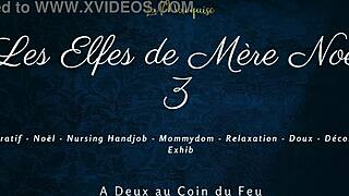 french elves of mother christmas give wild nursing handjob in part 3. didn't expect this naughty holiday treat! 🎅