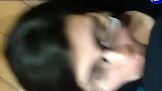 A fat girl savors a huge cock, showcasing intense passion