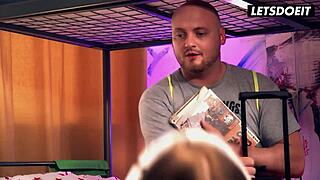 i can't resist stella flex, licking her pussy and fucking in horny hostel