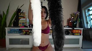 Exploring my sex toy stash with dildo, vibrator, and anal plug