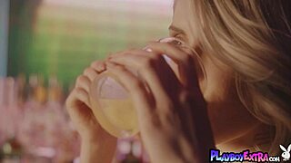 Passionate Natural Blonde Teen Amelia Strips Naked at Bar