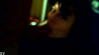 raw retro clip of intense oral action