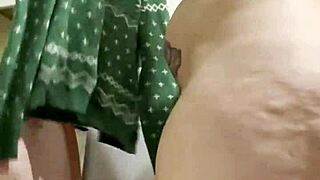 chubby brunette dakota marr folds laundry fully naked showing off hairy big ass