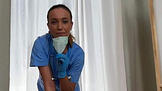 quick steamy encounter unfolds during a routine doctor visit