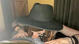 Goth Girls Deliver Sloppy Blowjob