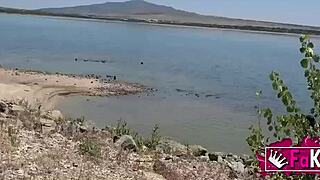 Cougar Natali Quinn Hunts Public Fucks Near Lake